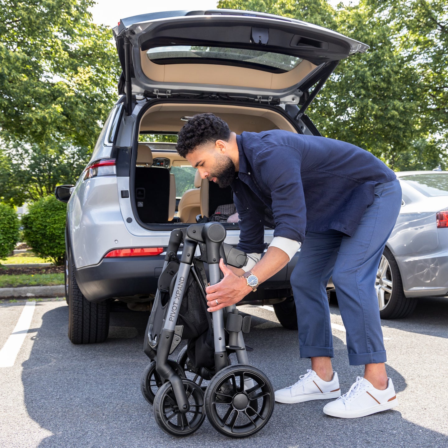 Evenflo - Pivot Xpand Modular Double Stroller - Ayrshire Black